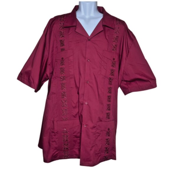 Maximos Other - Maximos by R & B Cotton Vintage Guayabera Button Up Shirt Top Size 4X NWT